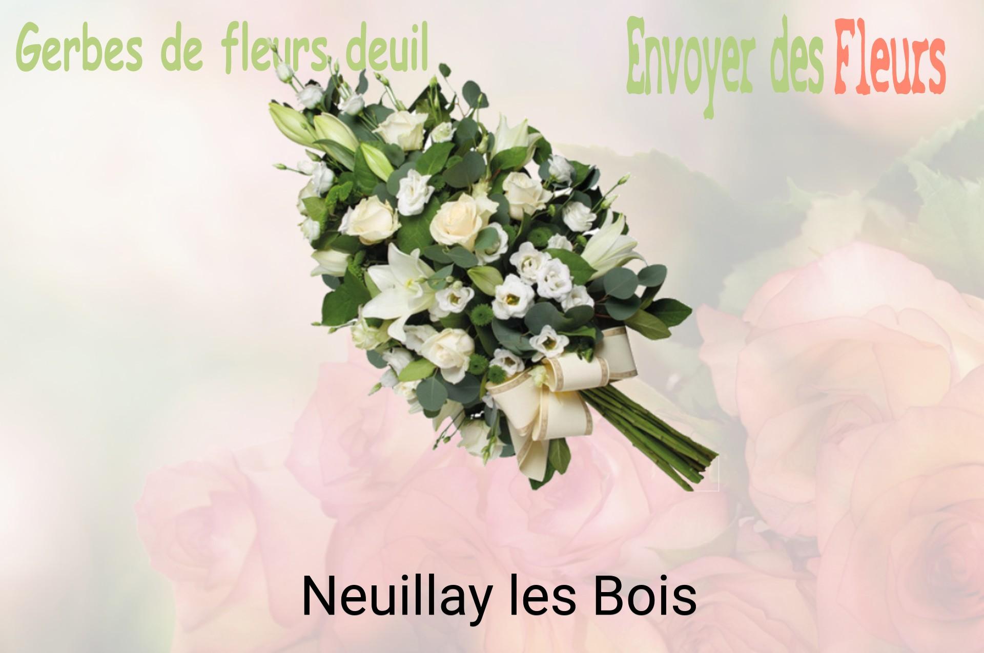 Gerbe de fleurs de deuil livrée à Neuillay-les-Bois